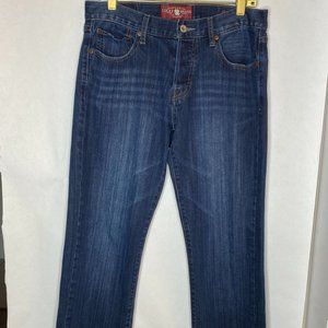 Men's Lucky Brand 221 Original Straight button fly blue jeans size 32x32